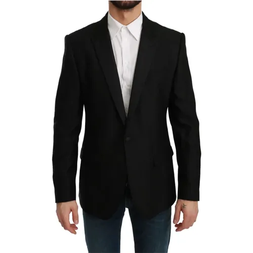 Slim Fit Martini Blazer, , male, Sizes: L, XS - Dolce & Gabbana - Modalova