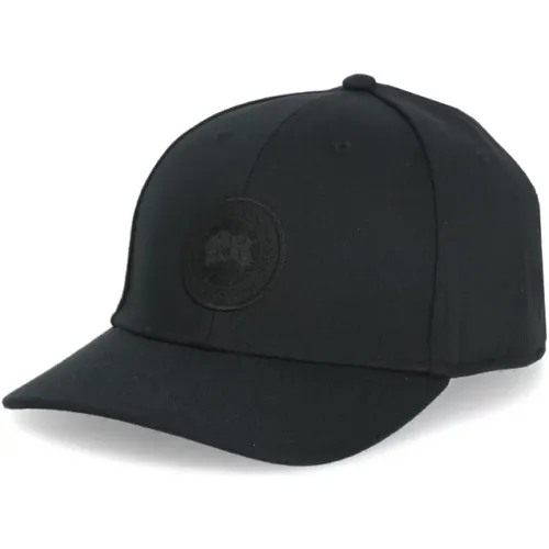 Schwarze Baseballkappe mit gesticktem Logo - Canada Goose - Modalova