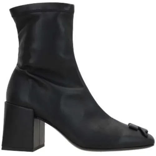 Vegan Leather Square Toe Boots , female, Sizes: 7 UK, 8 UK, 4 UK, 3 UK, 6 UK, 5 UK - Courrèges - Modalova