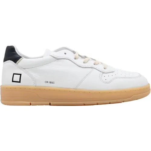 White-Blue Court Basic Sneakers , male, Sizes: 7 UK, 11 UK, 10 UK, 8 UK - D.a.t.e. - Modalova