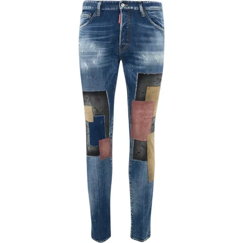 Denim Skinny Trousers , male, Sizes: M, L - Dsquared2 - Modalova