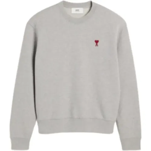 Herz Sweatshirt - Grau Ami Paris - Ami Paris - Modalova