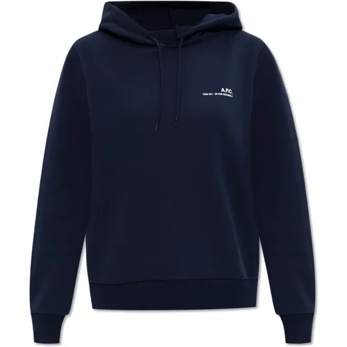 Hoodie mit Logo , Damen, Größe: M - A.P.C. - Modalova