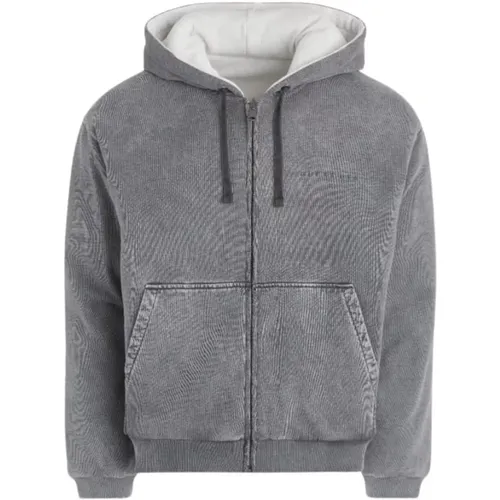 Wendbare Zip Hoodie in Multi-Farben , Herren, Größe: M - Guess - Modalova