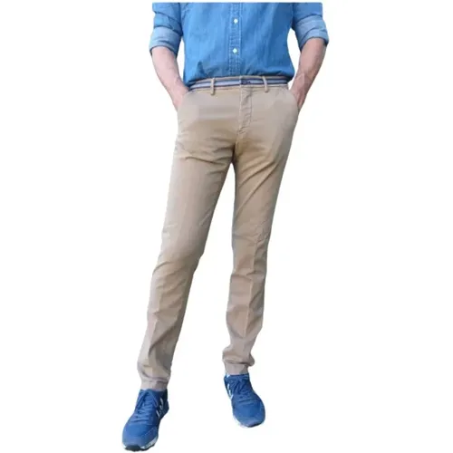 Slim Chino Hose , Herren, Größe: L - Mason's - Modalova