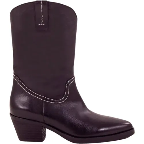 Tiago Leather Boots , female, Sizes: 7 UK, 4 UK, 5 UK, 6 UK - Sessun - Modalova
