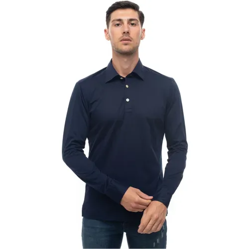 Long Sleeve Polo Shirt , male, Sizes: 2XL - Kiton - Modalova