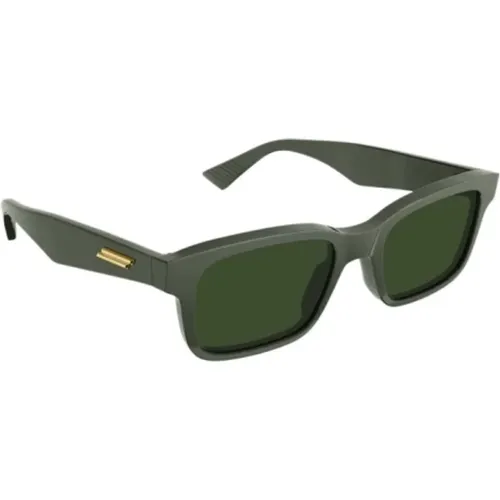 Smaragdgrüne Wayfarer Acetatbrille - Bottega Veneta - Modalova