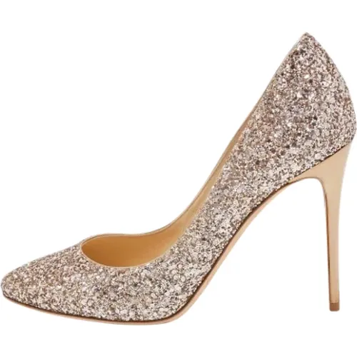 Pre-owned Fabric heels , female, Sizes: 4 1/2 UK - Jimmy Choo Pre-owned - Modalova