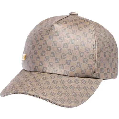 Monogram Baseball Cap Balmain - Balmain - Modalova