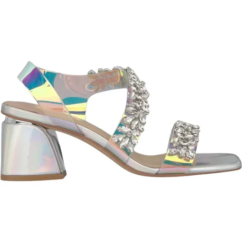 Crystal Clear Heel Sandal , female, Sizes: 8 UK, 4 UK, 9 UK, 3 UK, 5 UK, 6 UK, 7 UK - Alma en Pena - Modalova