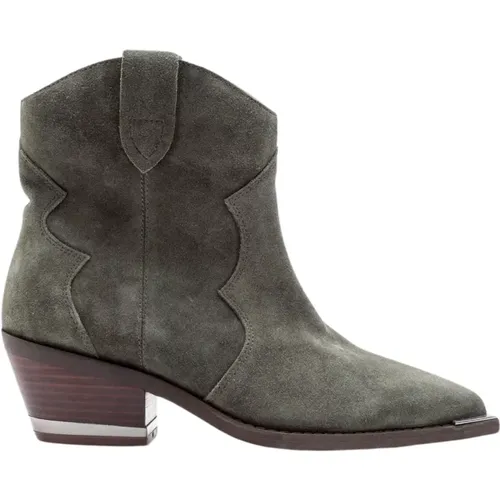 Pointed Toe Leather Ankle Boots , female, Sizes: 6 UK - Alma en Pena - Modalova