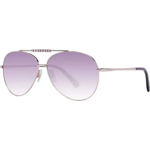 Roségold Aviator Sonnenbrille Verlaufslinse - Swarovski - Modalova