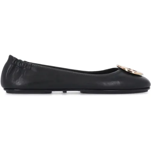 Elegant Leather Ballet Flats , female, Sizes: 6 UK, 5 1/2 UK, 6 1/2 UK, 4 1/2 UK - TORY BURCH - Modalova