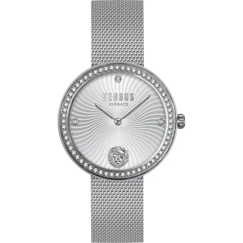 Lea Stainless Steel Mesh Womens Watch , female, Sizes: ONE SIZE - Versus Versace - Modalova