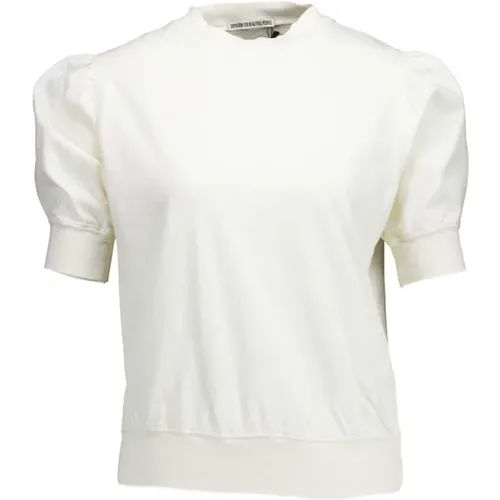 Offwhite Smela T-Shirt mit Ballonärmeln , Damen, Größe: S - drykorn - Modalova
