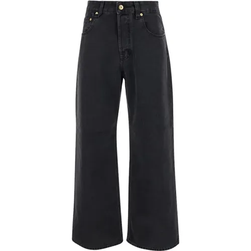 Schwarze Hose LE De-Nîmes Large , Damen, Größe: W27 - Jacquemus - Modalova