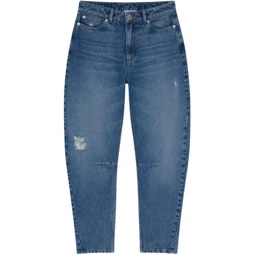 Hellblaue Denim Bananenbein Jeans - HALFBOY - Modalova