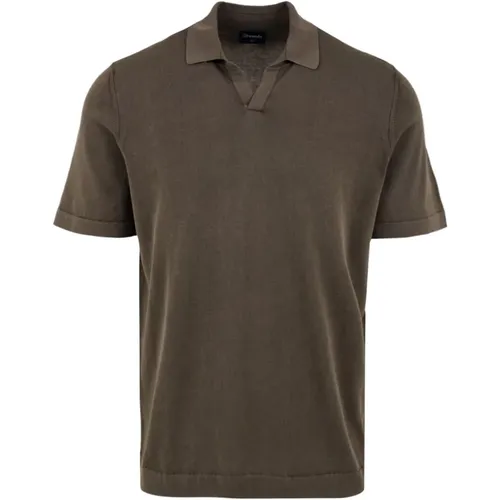 Braunes Polo Shirt für Herren , Herren, Größe: L - Drumohr - Modalova