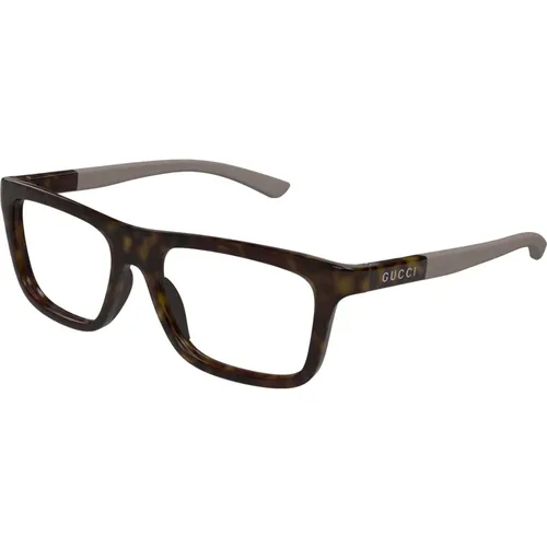 Stilvolle Brille in Schwarz , Herren, Größe: 54 MM - Gucci - Modalova