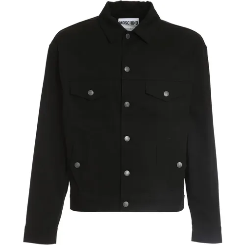 Stylish Denim Jacket for Men , male, Sizes: XL - Moschino - Modalova