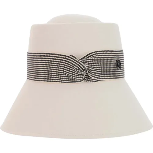 Optic Cloche Hut aus Kaninchenfilz - Maison Michel - Modalova