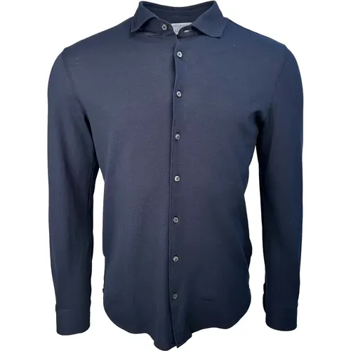 Weiches Pique Shirt, navy - Gran Sasso - Modalova