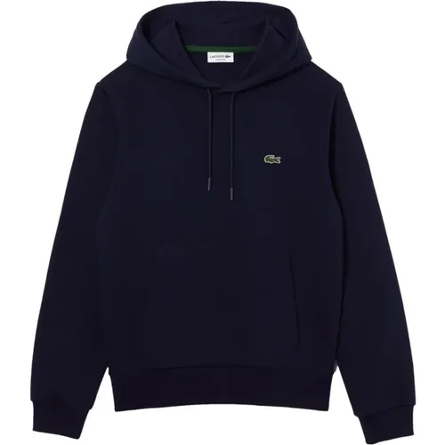 Brushed Cotton Hoodie , male, Sizes: S - Lacoste - Modalova
