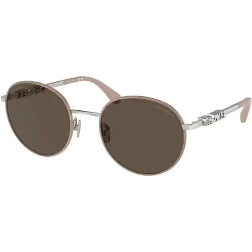 Stilvolle Braune Sonnenbrille - Chanel - Modalova