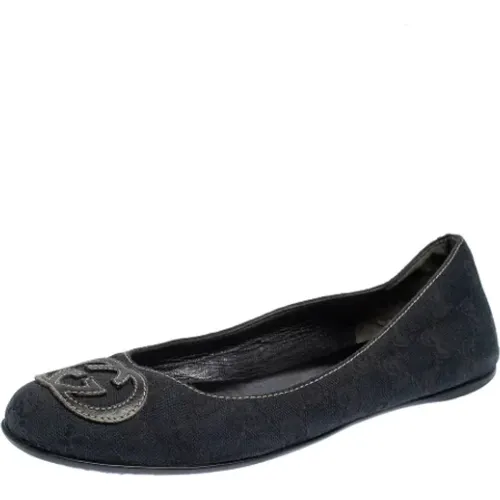 Pre-owned Canvas flats , female, Sizes: 3 UK - Gucci Vintage - Modalova