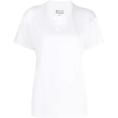 Iconic Logo Damen Crew-Neck T-Shirt - Maison Margiela - Modalova