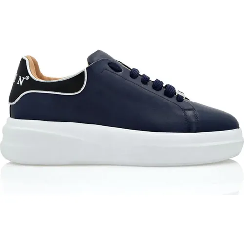 Blaue Ledersneakers Philipp Plein - Philipp Plein - Modalova