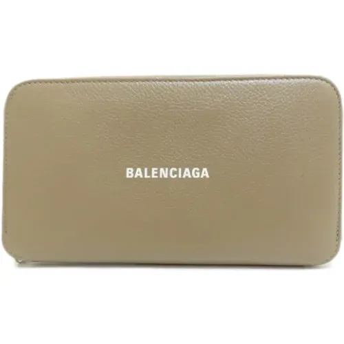 Pre-owned Leather wallets , female, Sizes: ONE SIZE - Balenciaga Vintage - Modalova