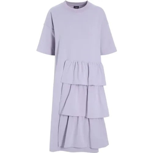 Elegantes Lavendel Midi Kleid , Damen, Größe: M - Bitte Kai Rand - Modalova