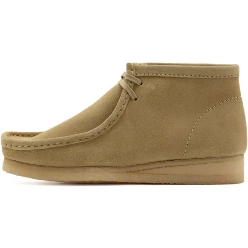 Wallabee Boot , Herren, Größe: 45 EU - Clarks - Modalova