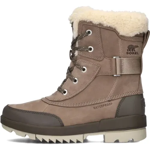 Taupe Wasserdichte Schnürstiefel , Damen, Größe: 37 EU - Sorel - Modalova