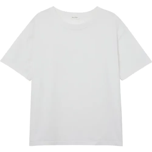 Klassisches Weißes T-Shirt , Damen, Größe: L - American vintage - Modalova