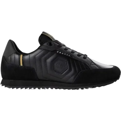 Schwarze Sneakers mit Goldenen Details , Herren, Größe: 40 EU - Cruyff - Modalova