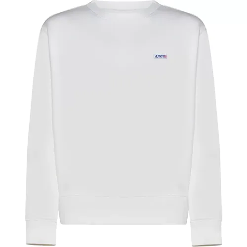 Logo Patch Crew Neck Sweater , male, Sizes: XL, S, M - Autry - Modalova