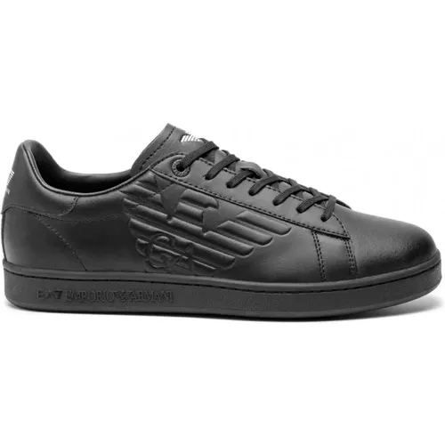 EA7 Sneakers with Embossed Logo , male, Sizes: 8 2/3 UK, 6 2/3 UK - Emporio Armani EA7 - Modalova