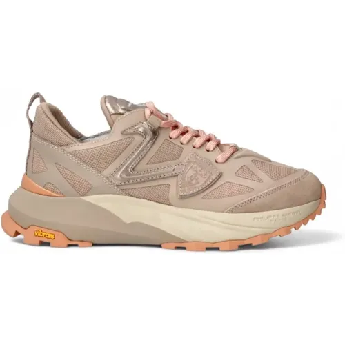 Trekking-inspirierte Stoff-Sneaker mit Vibram-Sohle , Damen, Größe: 40 EU - Philippe Model - Modalova