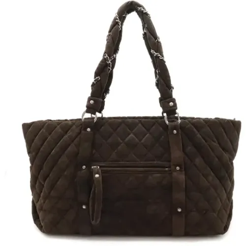 Pre-owned Suede chanel-bags , female, Sizes: ONE SIZE - Chanel Vintage - Modalova