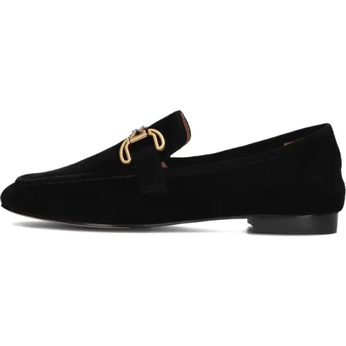 Schwarze Wildleder Loafers mit eckiger Spitze , Damen, Größe: 37 EU - Bibi Lou - Modalova