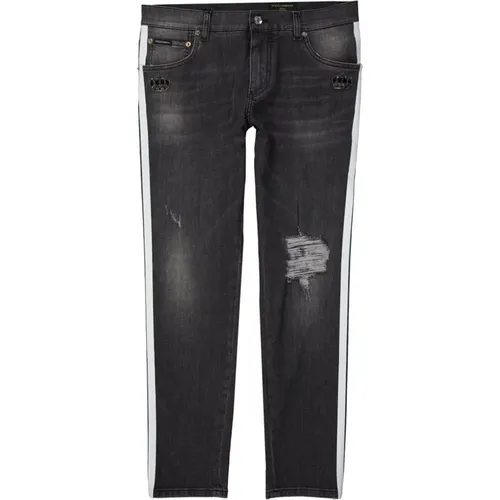Schwarze Skinny Denim Jeans für Herren - Dolce & Gabbana - Modalova