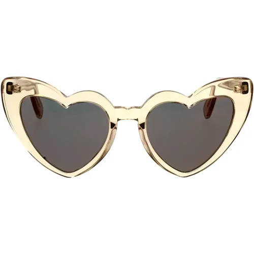 New Wave Heart-shaped Sunglasses , female, Sizes: 54 MM - Saint Laurent - Modalova