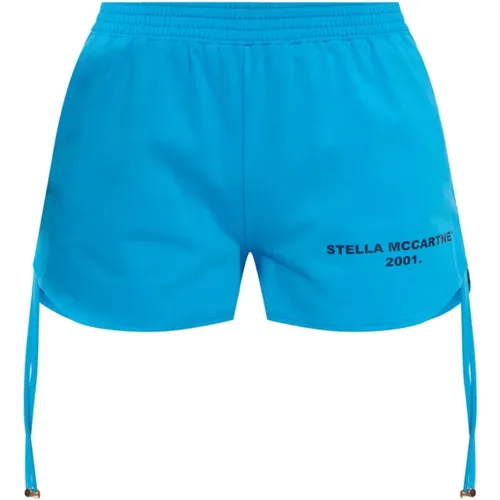 Shorts with logo , female, Sizes: M, XS - Stella Mccartney - Modalova