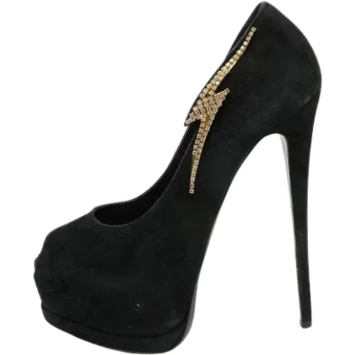 Pre-owned Suede heels , female, Sizes: 6 UK - Giuseppe Zanotti Pre-owned - Modalova