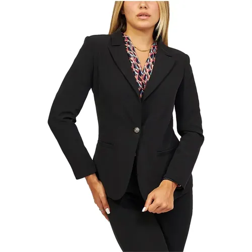 Damen Slim Fit Einreiher Blazer,Schmale Passform Einreihiger Damenblazer - YES ZEE - Modalova