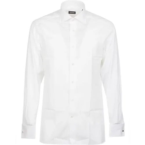 LUX Tailoring Long Sleeve Shirt , male, Sizes: L, 4XL, XL, 2XL - Z Zegna - Modalova
