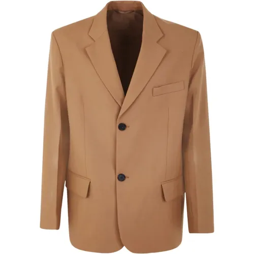 Hazelnut Sport Jacket , male, Sizes: L - Marni - Modalova